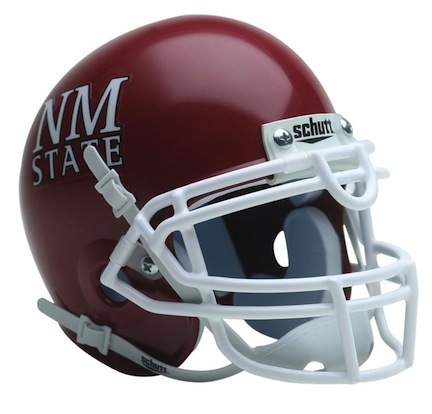 New Mexico State Aggies NCAA Mini Authentic Football Helmet From Schutt