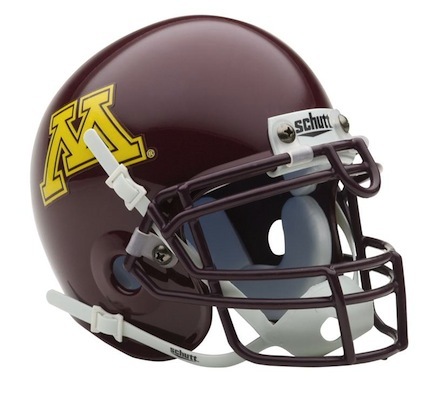 Minnesota Golden Gophers NCAA Mini Authentic Football Helmet from Schutt