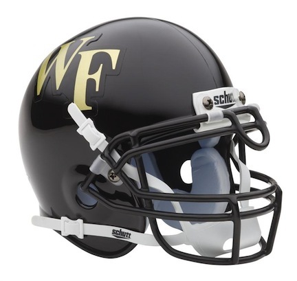 Wake Forest Demon Deacons NCAA Mini Authentic Football Helmet from Schutt