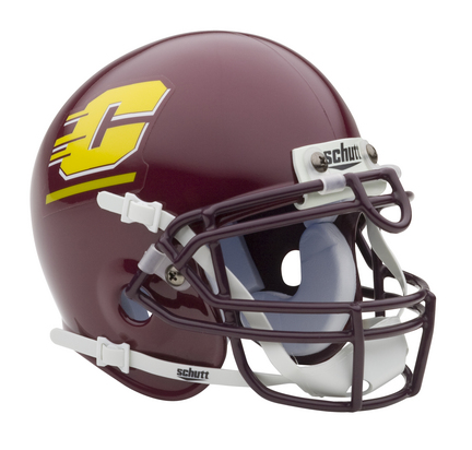 Central Michigan Chippewas NCAA Mini Authentic Football Helmet From Schutt