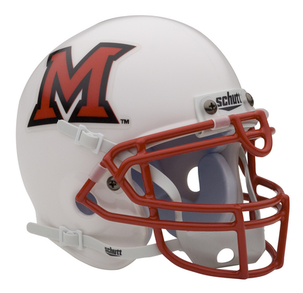 Miami (Ohio) RedHawks NCAA Mini Authentic Football Helmet From Schutt