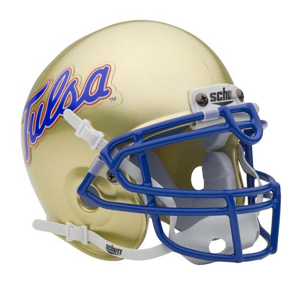 Tulsa Golden Hurricane NCAA Mini Authentic Football Helmet From Schutt