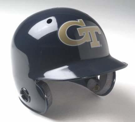 Georgia Tech Yellow Jackets Mini Batter's Helmet from Schutt (Set of 4 Helmets)