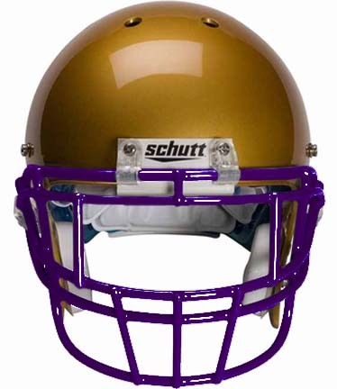 Purple Eyeglass Protection (EGOPII) Football Helmet Face Guard from Schutt