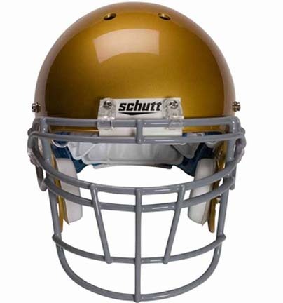 Gray Reinforced Jaw and Oral Protection (RJOP-DW) Full Cage Football Helmet Face Guard from Schutt