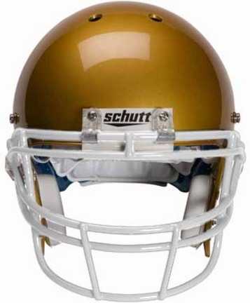 White Reinforced Oral Protection (ROPO) Full Cage Football Helmet Face Guard from Schutt