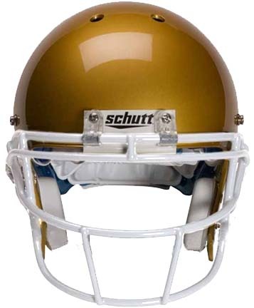 White Reinforced Oral Protection (ROPO-SW) Full Cage Football Helmet Face Guard from Schutt