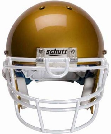 White Reinforced Oral Protection (ROPO-UB) Full Cage Football Helmet Face Guard from Schutt