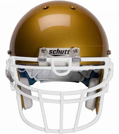 White Reinforced Oral Protection (ROPO-UB-DW) Full Cage Football Helmet Face Guard from Schutt