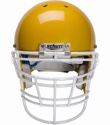 White Reinforced Jaw and Oral Protection (RJOP-XL-DW) Full Cage Football Helmet Face Guard from Schutt