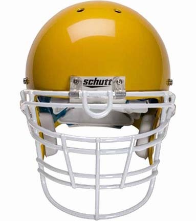 White Reinforced Jaw and Oral Protection (RJOP-XL-UB-DW) Full Cage Football Helmet Face Guard from Schutt