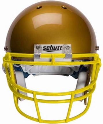 Gold Reinforced Oral Protection (ROPO) Full Cage Football Helmet Face Guard from Schutt