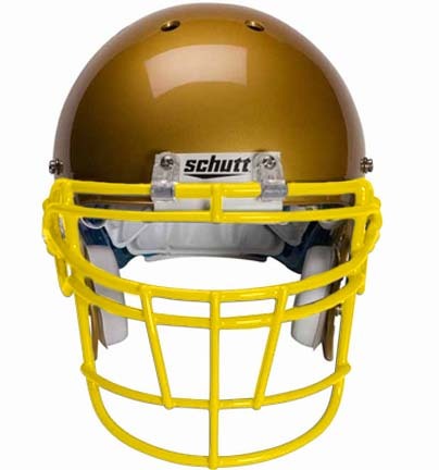 Gold Reinforced Jaw and Oral Protection (RJOP-DW) Full Cage Football Helmet Face Guard from Schutt
