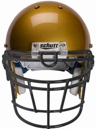 Black Reinforced Jaw and Oral Protection (RJOP-UB-DW) Full Cage Football Helmet Face Guard from Schutt