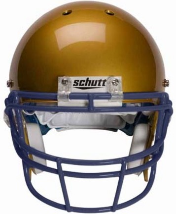 Navy Reinforced Oral Protection (ROPO) Full Cage Football Helmet Face Guard from Schutt