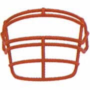White Reinforced Jaw and Oral Protection (RJOP) Full Cage Football Helmet Face Guard from Schutt