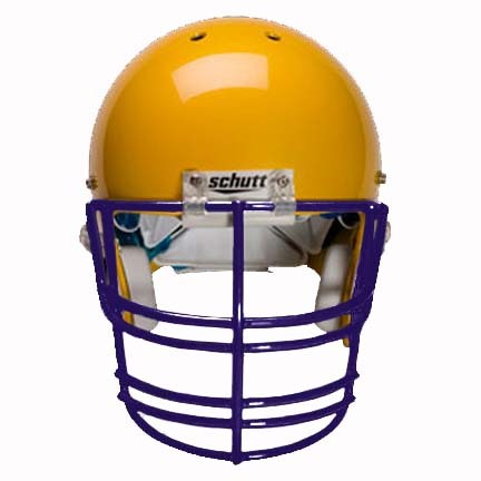 Purple Nose, Jaw and Oral Protection (NJOP-XL) Full Cage Football Helmet Face Guard from Schutt