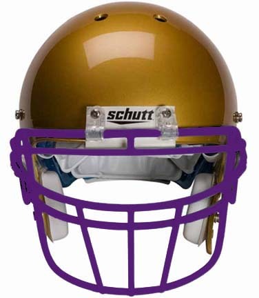 Purple Reinforced Oral Protection (ROPO-DW) Full Cage Football Helmet Face Guard from Schutt