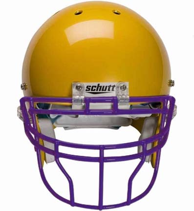 Purple Reinforced Oral Protection (ROPO-DW-XL) Full Cage Football Helmet Face Guard from Schutt