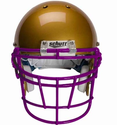 Purple Reinforced Jaw and Oral Protection (RJOP-DW) Full Cage Football Helmet Face Guard from Schutt