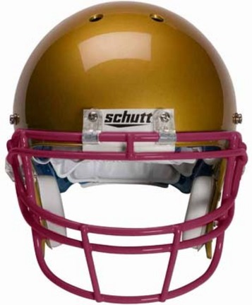 Maroon Reinforced Oral Protection (ROPO) Full Cage Football Helmet Face Guard from Schutt