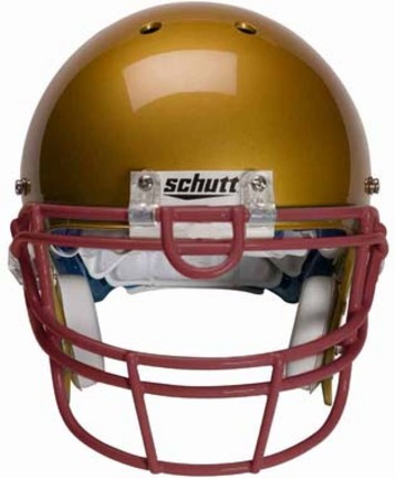Maroon Reinforced Oral Protection (ROPO-UB) Full Cage Football Helmet Face Guard from Schutt