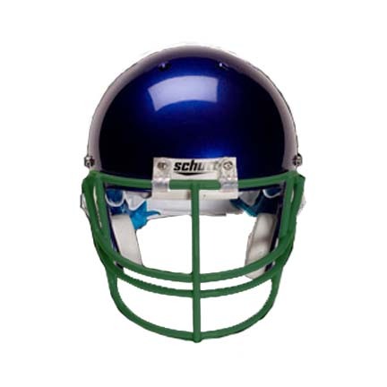 Dark Green Nose and Oral Protection (NOPO) Full Cage Football Helmet Face Guard from Schutt