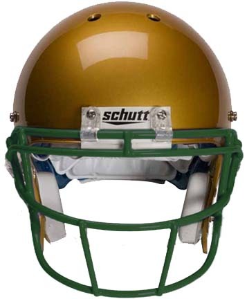 Dark Green Reinforced Oral Protection (ROPO-SW) Full Cage Football Helmet Face Guard from Schutt