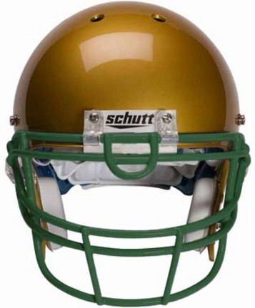Dark Green Reinforced Oral Protection (ROPO-UB) Full Cage Football Helmet Face Guard from Schutt