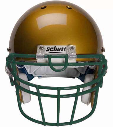 Dark Green Reinforced Oral Protection (ROPO-UB-DW) Full Cage Football Helmet Face Guard from Schutt