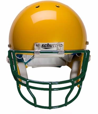 Dark Green Reinforced Oral Protection (OPO-XL) Full Cage Football Helmet Face Guard from Schutt