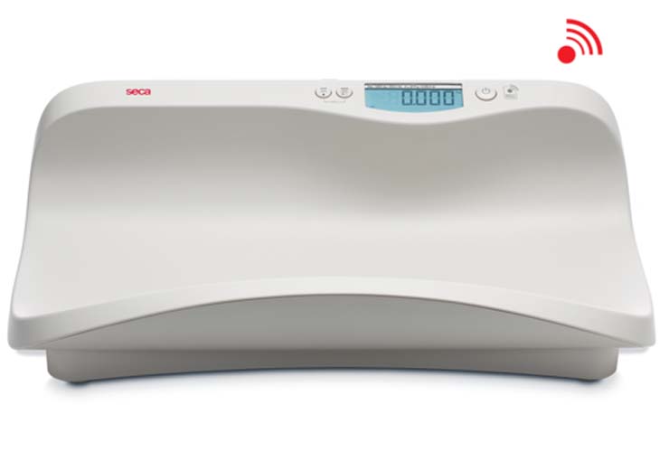 Seca 374 Electronic Baby Scale with Shell Shaped Tray (Weighs up to 44 lbs)