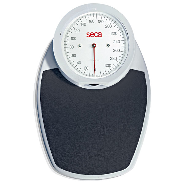 Seca 750 Mechanical Floor Scale with Precision Weighting - Measures Pounds (Black Tread)