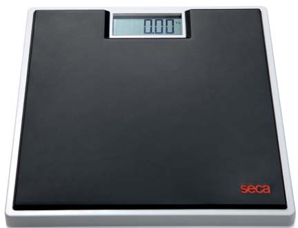 Seca 803 Clara Digital Floor Scale with Black Rubber Mat