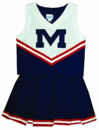 Mississippi (Ole Miss) Rebels Cheerdreamer 2 Young Girls Cheerleader Uniform