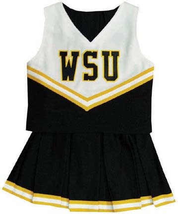 Wichita State Shockers Young Girls Cheerleader Uniform