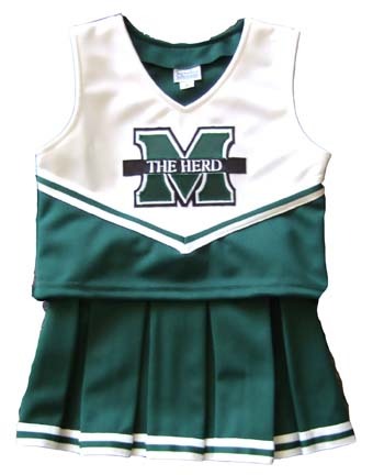 Marshall Thundering Herd Cheerdreamer Young Girls Cheerleader Uniform