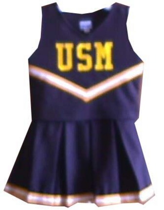 Southern Mississippi Golden Eagles Cheerdreamer Young Girls Cheerleader Uniform