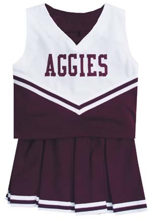 Texas A & M Aggies Cheerdreamer Young Girls Cheerleader Uniform