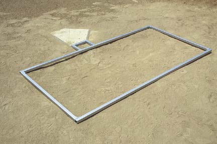 3' x 5 1/2' Softball Batter's Box Template