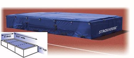 Challenger High Jump Landing System Pit - 8' x 16'6" x 26" Pit and Top Pad