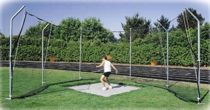 Replacement Ground Sleeve for Cantilevered and Track High School Discus Cage