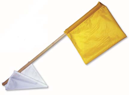 White and Yellow Officials Flag
