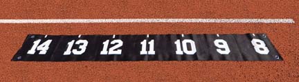 8' to 14' Pole Vault Plant Step Marker