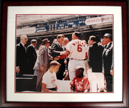 Stan Musial St. Louis Cardinals "3000th Hit" 16" x 20" Framed Photograph