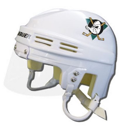 Anaheim Ducks Official NHL Mini Player Helmet (White)