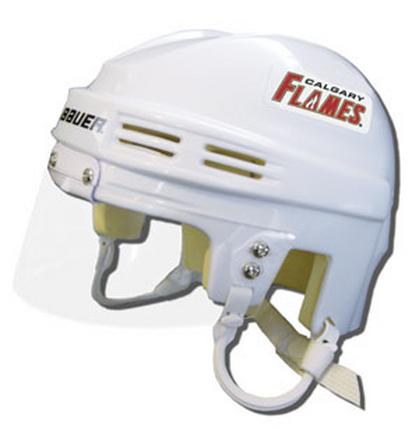 Calgary Flames Official NHL Mini Player Helmet (White)