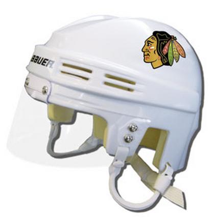 Chicago Blackhawks Official NHL Mini Player Helmet (White)
