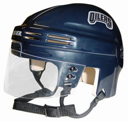 Edmonton Oilers NHL Authentic Mini Hockey Helmet from Bauer