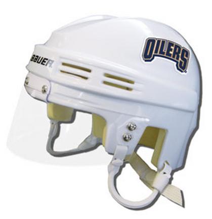 Edmonton Oilers Official NHL Mini Player Helmet (White)